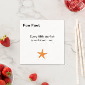 Ambidextrous Zeester Feit Cocktail Servet (Insitu)