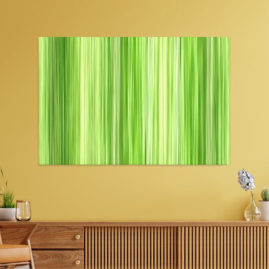 Ambient 3 Groen, Origineel modern ontwerp "Key Lim Canvas Afdruk (Insitu (Woonkamer))