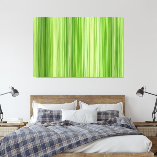 Ambient 3 Groen, Origineel modern ontwerp "Key Lim Canvas Afdruk (Insitu (Slaapkamer))