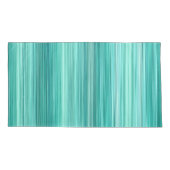 Ambient #5 Blauwgroen, origineel modern gestript p Kussensloop (Achterkant)