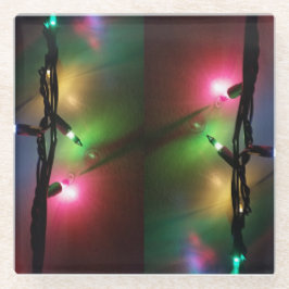 Ambient twinkend lampje glazen onderzetter