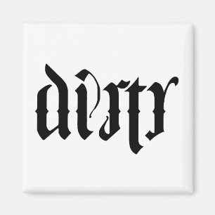Ambigram Dishwasher Magneet