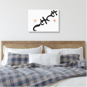 ambigram　”Hello” and "Shiny” Canvas Afdruk (Insitu (Slaapkamer))