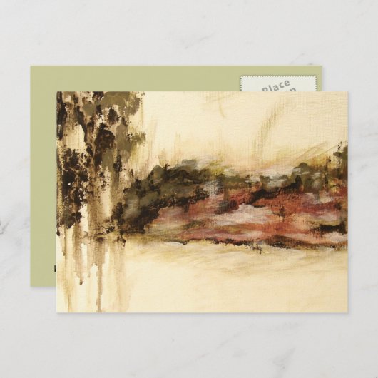 Ambigueuze, Abstracte landschapskunst maakt het sc Briefkaart (Voorkant / Achterkant)