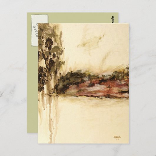 Ambigueuze, Abstracte landschapskunst maakt het sc Briefkaart (Voorkant / Achterkant)