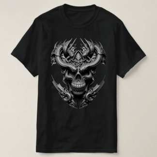 Ambigueuze Art Dragon Alien Creature Skull Design T-shirt