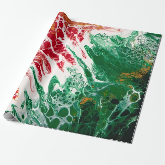 Ambigueuze kerstinpakpapier cadeaupapier (Uitgerold)