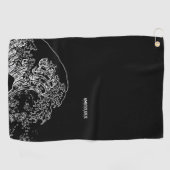 Ambiguous Disc Golf Minimal Wave Disk Towel Golfhanddoek (Horizontaal)