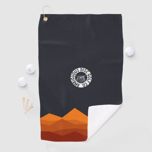 Ambiguous Disk Golf Bag Towel met Clip Golfhanddoek (Insitu)