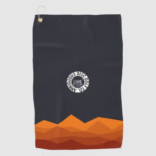 Ambiguous Disk Golf Bag Towel met Clip Golfhanddoek (Voorkant)