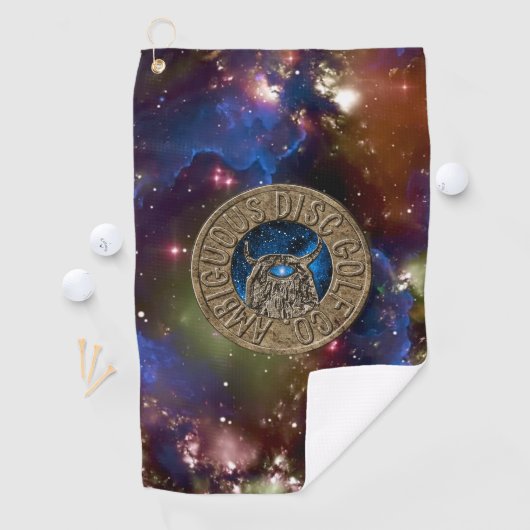 Ambiguous Disk Golf Co. Disk Towel Golfhanddoek (Insitu)