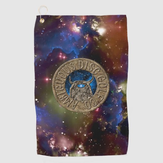 Ambiguous Disk Golf Co. Disk Towel Golfhanddoek (Voorkant)