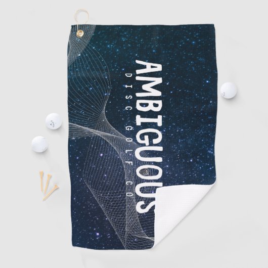 Ambiguous Disk Golf Co Space Disk Towel Golfhanddoek (Insitu)