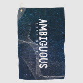 Ambiguous Disk Golf Co Space Disk Towel Golfhanddoek (Voorkant)