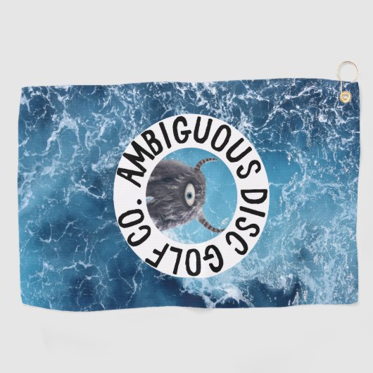 Ambiguous Disk Golf Disk Towel Golfhanddoek (Horizontaal)