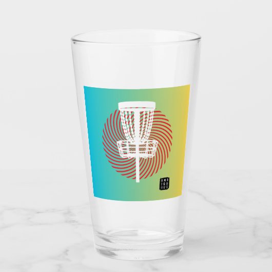 Ambiguous Disk Golf Pint Glass Glas (Voorkant)