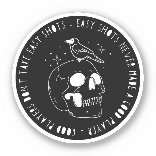 Ambiguous Disk Golf Sticker (Voorkant)