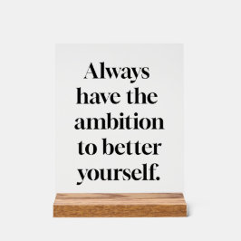 Ambitie Acryl Teken Bord