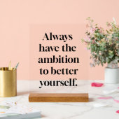 Ambitie Acryl Teken Bord (Huwelijk)