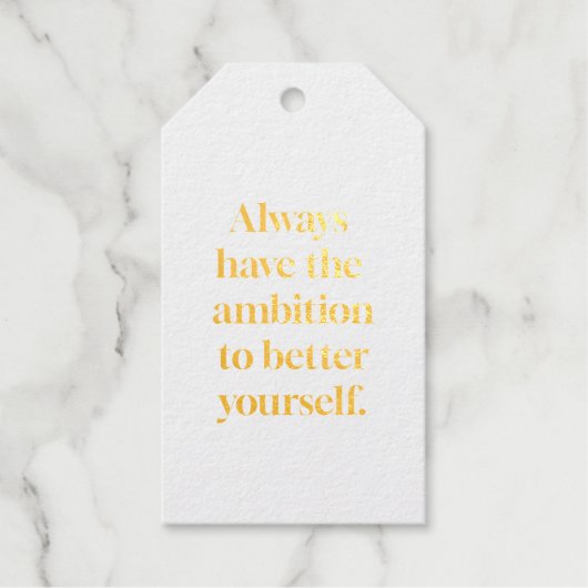 Ambitie Folie Gift Label (Voorkant)