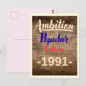 Ambitie: Populaire Cultuur Briefkaart (Voorkant / Achterkant)