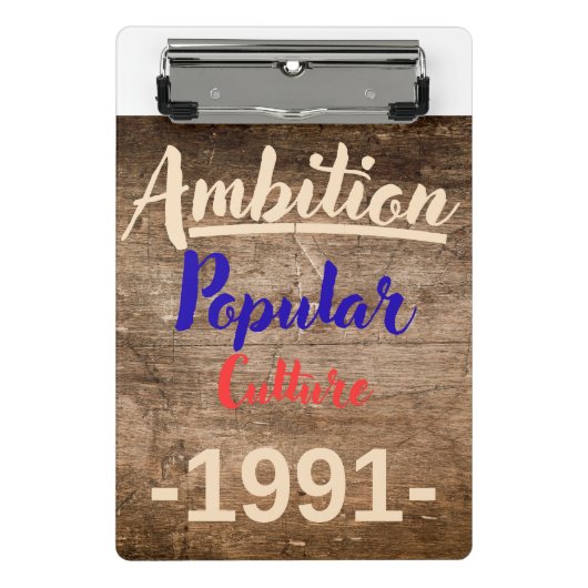 Ambitie: Populaire Cultuur Mini Klembord (Voorkant)