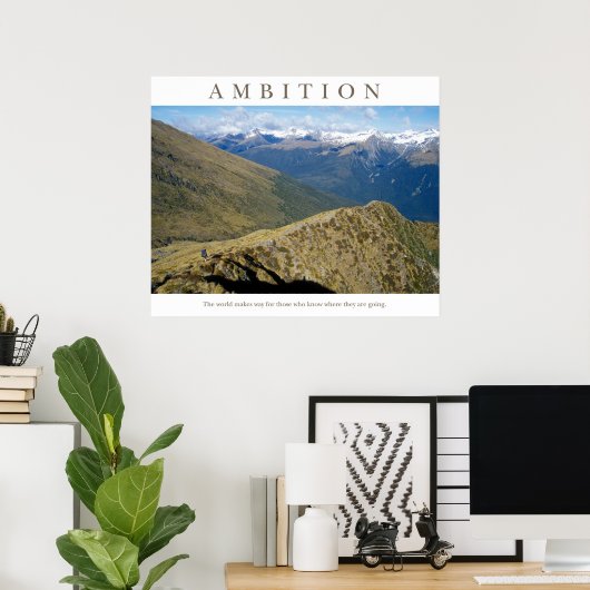 Ambitie Poster (Thuiskantoor)