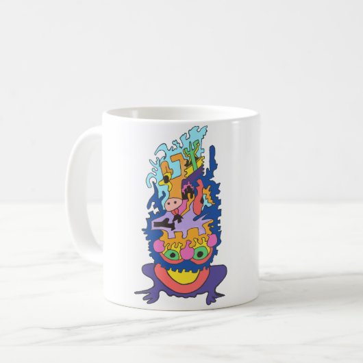Ambitieuze Kikker Koffiemok (Voorkant links)