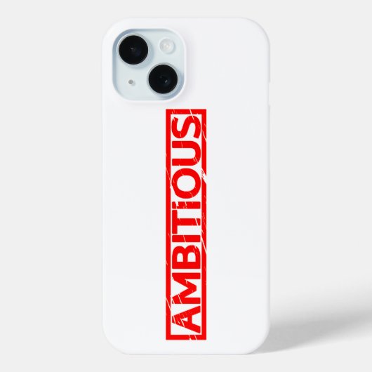 Ambitieuze Stempel Case-Mate iPhone Case (Achterkant)