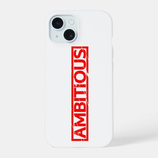 Ambitieuze Stempel iPhone 15 Case (Achterkant)