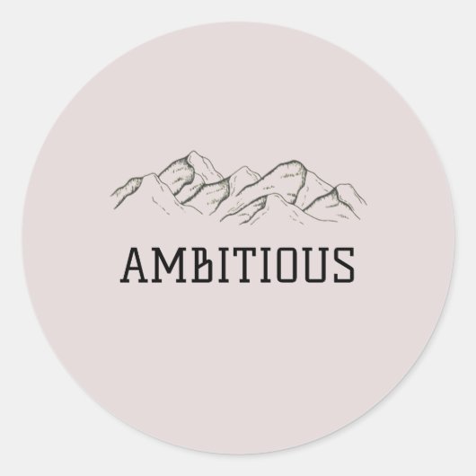 Ambitieuze Sticker (Voorkant)