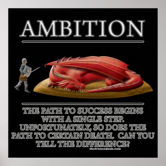 Ambition Fantasy (de)Motivator Poster (Voorkant)