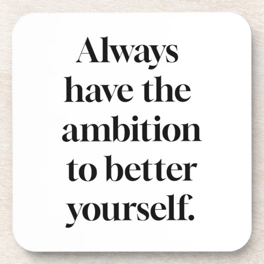 Ambition Hard Plastic Onderzetter (Voorkant)