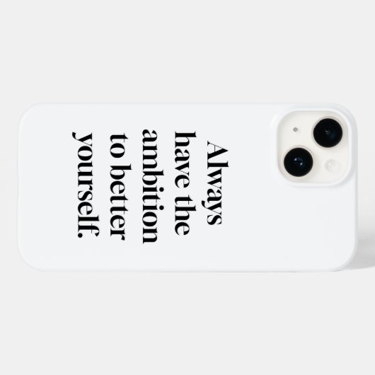 Ambition iPhone Case (Achterkant (horizontaal))
