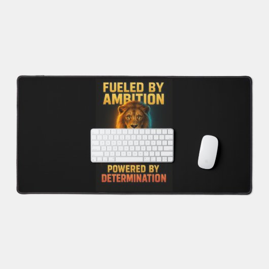 Ambition Lion Motivation Art Bureaumat (Keyboard & Muis)