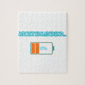 Ambition Loading… 10% | Motivational Battery Low F Legpuzzel (Verticaal)