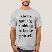 Ambition Mannen Basic T-Shirt (Voorkant)