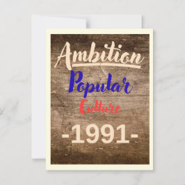 Ambition: Popular Culture Briefkaart