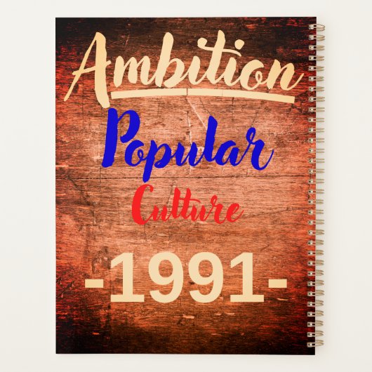 Ambition: Popular Culture Planner (Achterkant)