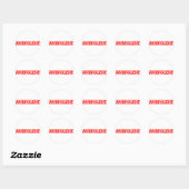 Ambivalent Stempel Ronde Sticker (Vel)