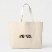 ambivert grote tote bag (Voorkant)