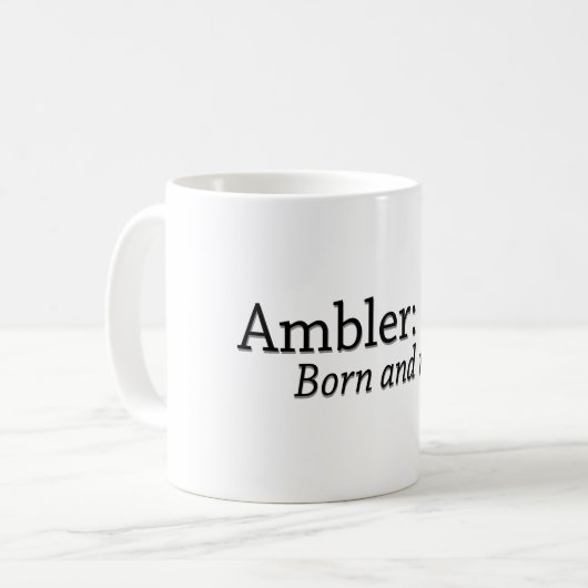 Ambler Born en Raised Koffiemok (Voorkant links)