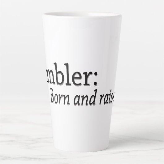 Ambler Born en Raised Latte Mok (Voorkant)