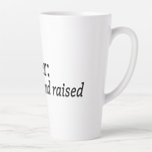 Ambler Born en Raised Latte Mok (Rechts)