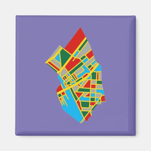 Ambler, PA Kaart Magneet (Voorkant)