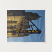 Ambler Theater bij Twilight Ambler PA Wandkleed (Voorkant (horizontaal))