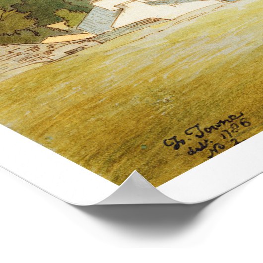 Ambleside, 1786 (met pen en inkt boven grafiet) poster (Hoek)