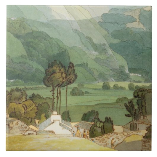 Ambleside, 1786 (met pen en inkt boven grafiet) tegeltje (Voorkant)