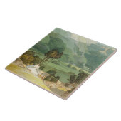 Ambleside, 1786 (met pen en inkt boven grafiet) tegeltje (Zijkant)