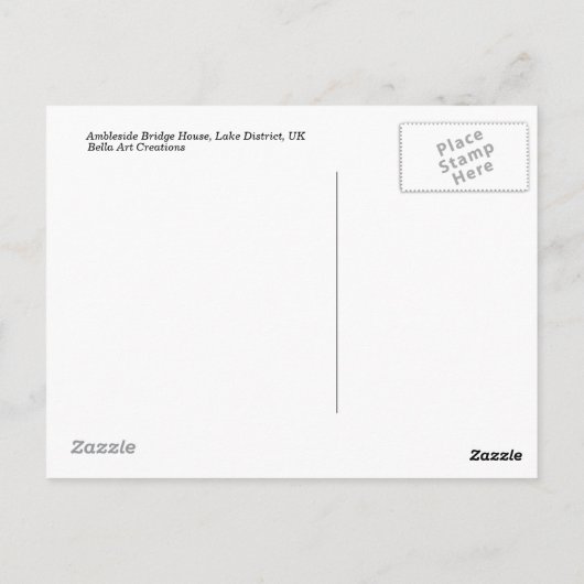Ambleside Bridge House Briefkaart (Achterkant)